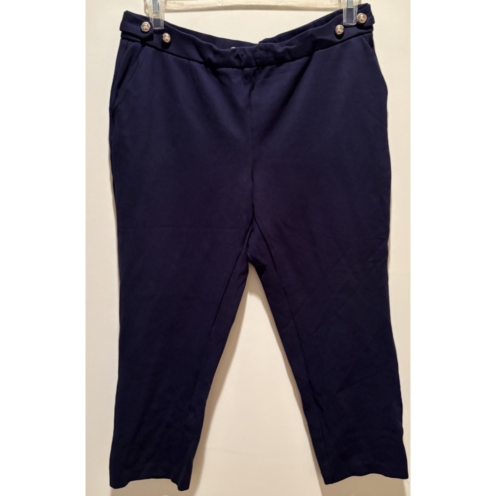 Haver +  Blair London Large Navy Blue Capri Pants